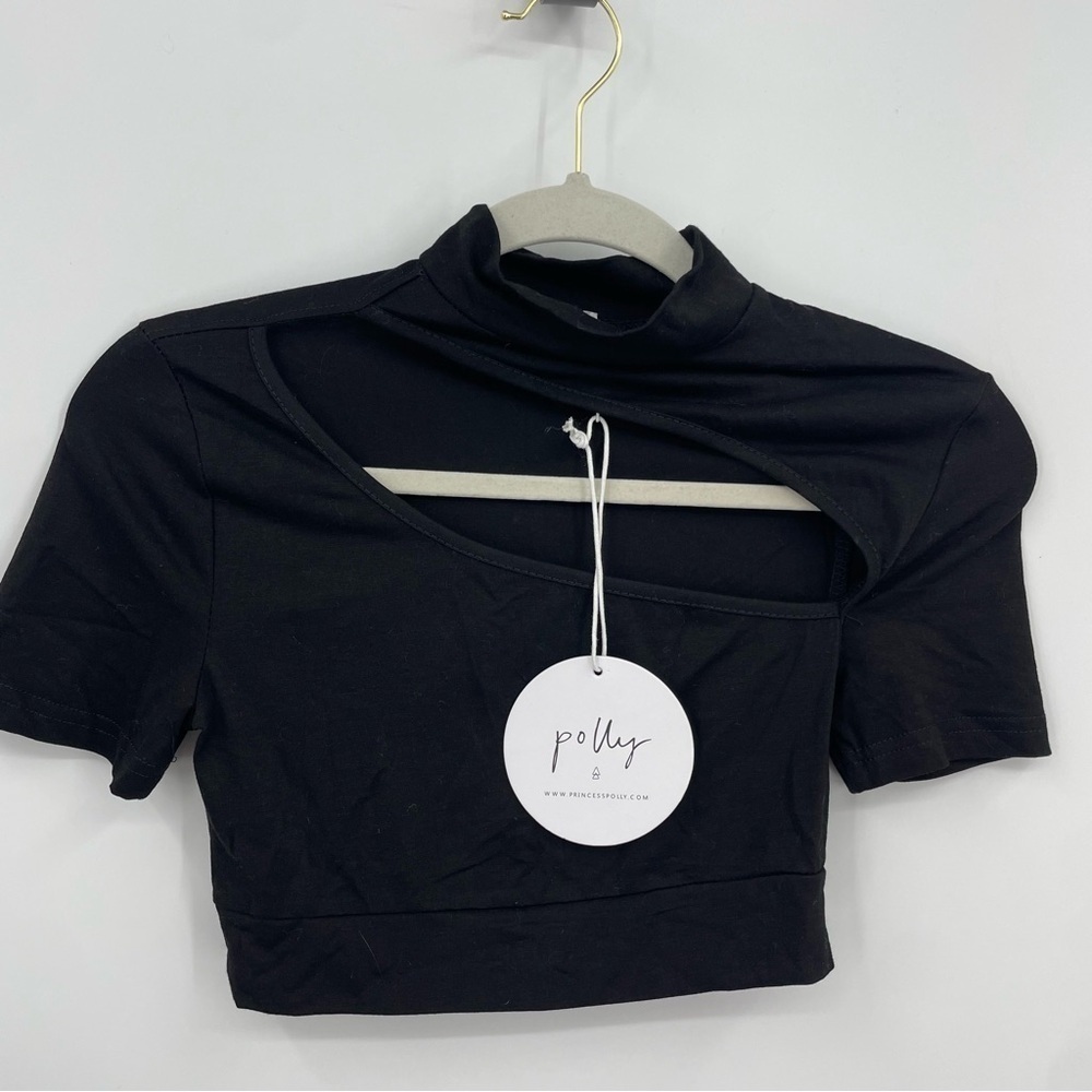 NWT Princess Polly Priska top Sz 2‎ black